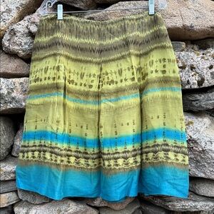 🌿 Talbots Collection Linen Silk Skirt – Size 14 – Lined 🌿